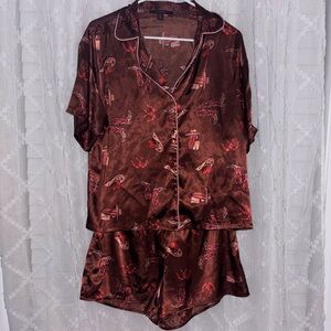 Satin Western Pajama Set